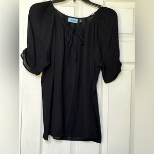 Cynthia Rowley Black light weight top.   Size L. 100% Polyester.   Like new